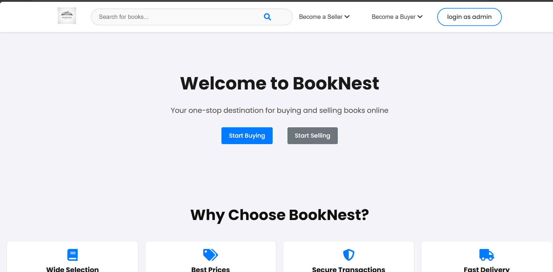 Booknest(A book selling platform)